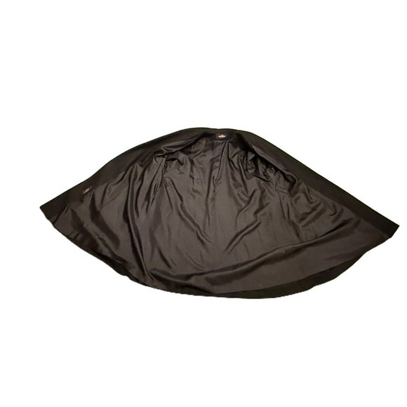 Vintage Alorna Coat Womens XL / 1X Black Wool Embroidered Open Front USA 60s - Picture 6 of 8